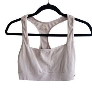 Danskin Ribbed Square Neck Racerback Sports Bra